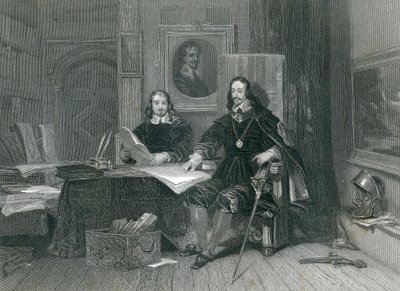 El Rey y Hyde en Oxford, por J. T Willmore, 1844 de English School