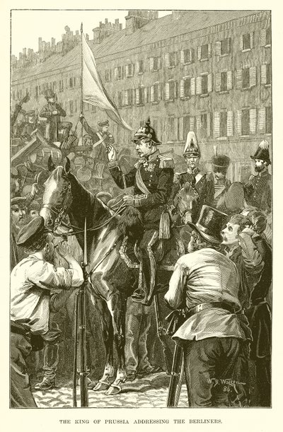 El rey de Prusia dirigiéndose a los berlineses de English School