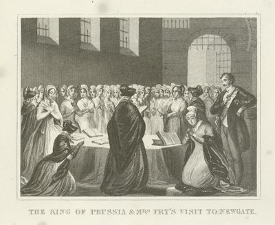 El Rey de Prusia y la visita de la Sra. Fry a Newgate de English School