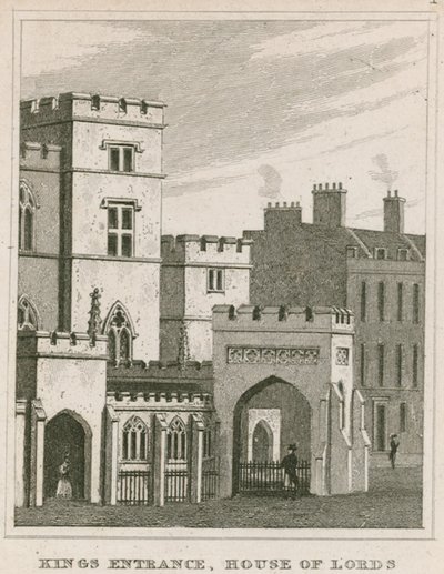 La Entrada del Rey a la Cámara de los Lores, Westminster, Londres de English School