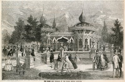 El Quiosco y la Terraza en los Jardines Reales de Surrey de English School