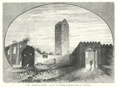 La Kirk-of-Field (grabado) de English School