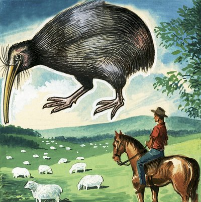 El Kiwi, emblema de Nueva Zelanda de English School