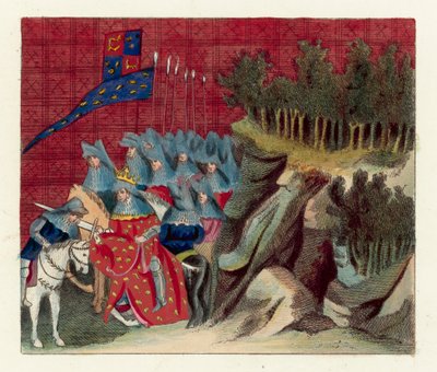 El nombramiento de caballero de Enrique, hijo del Duque de Lancaster de English School