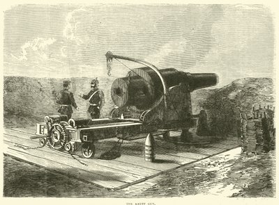 El cañón Krupp, octubre 1870 de English School