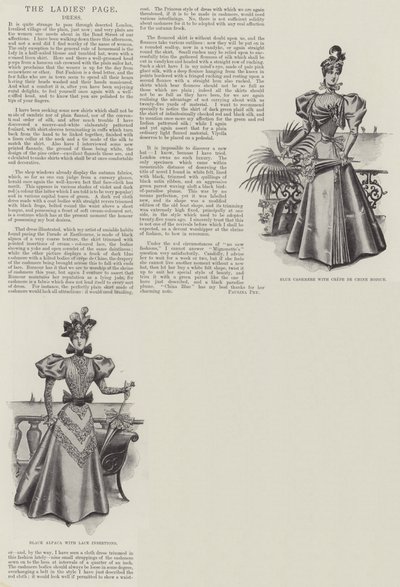 La página de las damas, vestido de English School