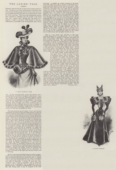 La página de las damas, vestido de English School