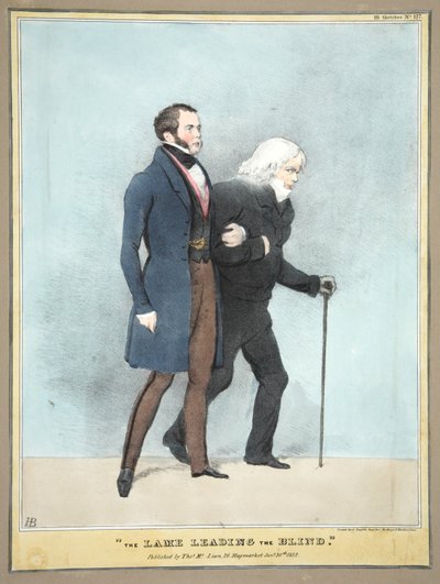El cojo guiando al ciego, pub. 1832 de English School