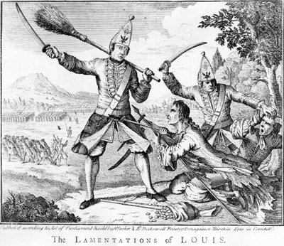 Las Lamentaciones de Luis, 1757 de English School
