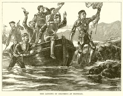 El desembarco de Colón en Trinidad de English School