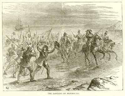 El desembarco de Monmouth de English School