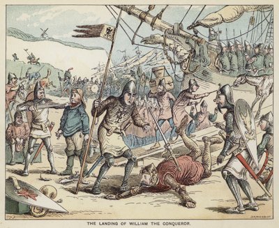 El desembarco de Guillermo el Conquistador de English School