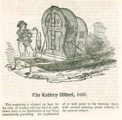 La última lotería. La rueda de la lotería, 1826 de English School