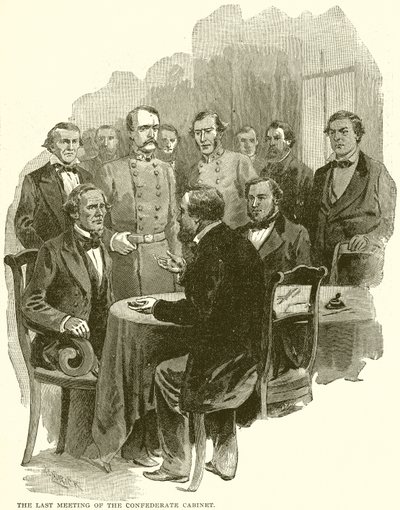 La última reunión del gabinete confederado de English School
