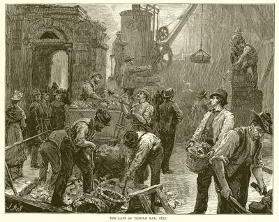El último de Temple Bar, 1877 de English School