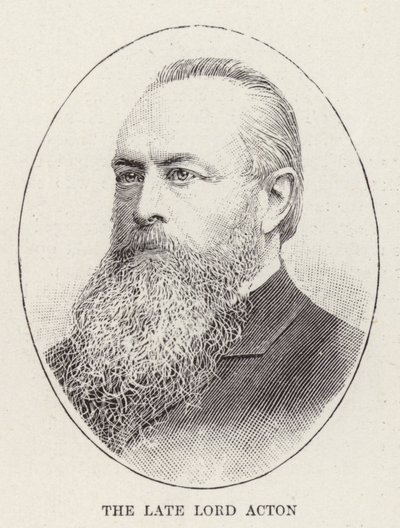 The Late Lord Acton (grabado) de English School