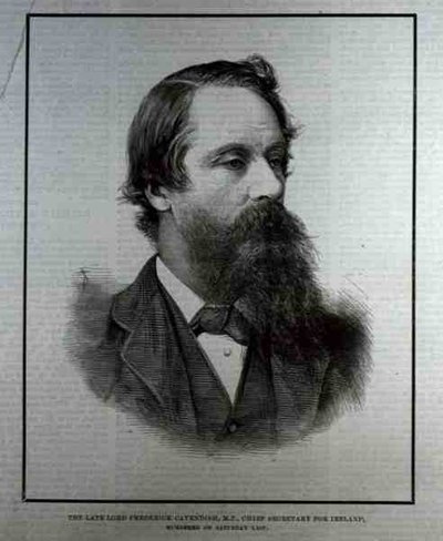 El Difunto Lord Frederick Cavendish (1836-82), M.P., Secretario Jefe para Irlanda de English School