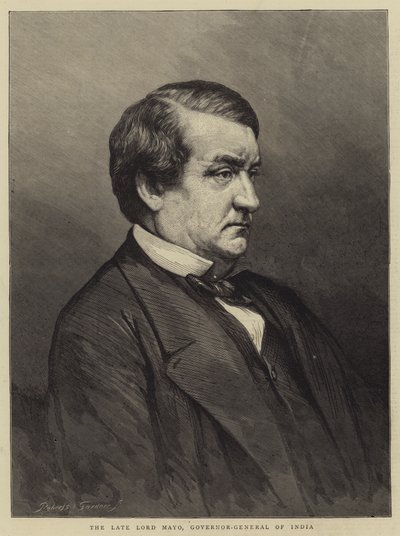 El fallecido Lord Mayo, Gobernador General de la India de English School