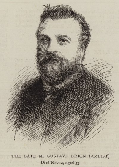 El difunto M Gustave Brion, artista de English School