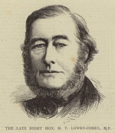 The Late Right Honourable H T Lowry-Corry, MP (grabado) de English School