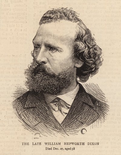 The Late William Hepworth Dixon (grabado) de English School