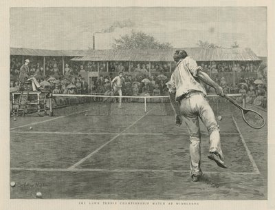 El partido del Campeonato de Tenis en Wimbledon de English School