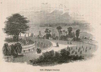La Catacumba del Líbano, Cementerio de Highgate, Londres de English School