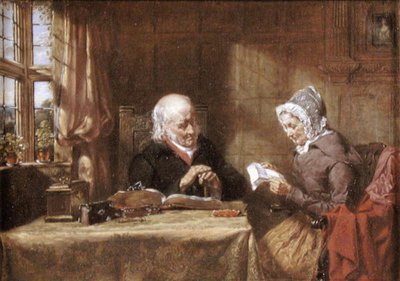 La Carta, o Noticias de Lejos, c.1860 de English School