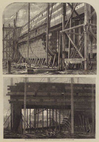 El Leviathan durante su construcción de English School