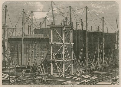 El Leviathan durante su construcción de English School