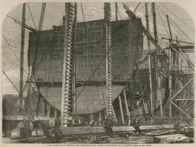 El Leviathan durante su construcción de English School