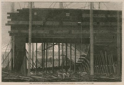 El Leviatán durante su construcción de English School