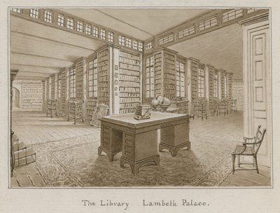 La Biblioteca, Palacio de Lambeth, Londres de English School