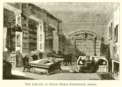 La biblioteca en la que escribió Maria Edgeworth de English School