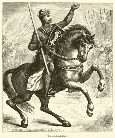 El Rey Corazón de León (grabado) de English School