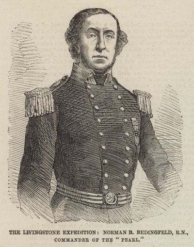 La expedición Livingstone, Norman B Bedingfeld, RN, Comandante del "Pearl" de English School