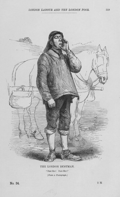 El Basurero de Londres (grabado) de English School