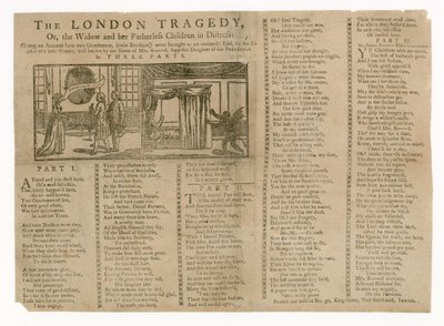 La tragedia de Londres, o la viuda y sus hijos huérfanos en apuros de English School