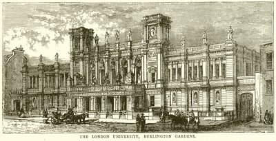 La Universidad de Londres, Burlington Gardens de English School