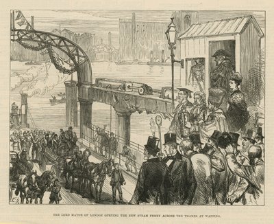 El alcalde de Londres inaugurando el nuevo ferry de vapor de English School