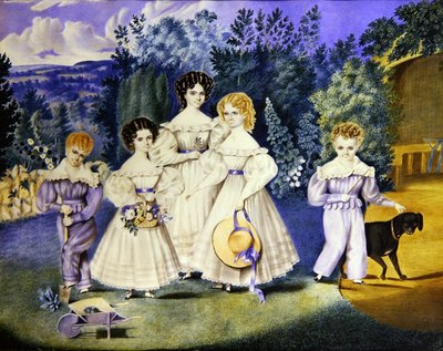 Los niños de la familia Lovell, c.1825 de English School