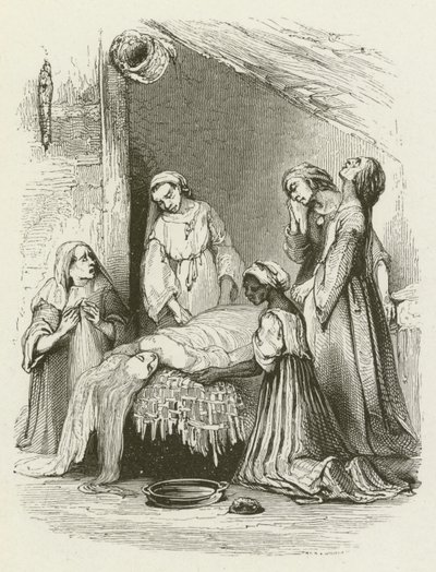 Las mujeres de Malabar lavando el cuerpo de Virginia de English School
