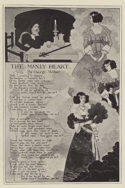El corazón varonil, por George Wither de English School