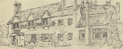 La casa solariega, c 1770 de English School