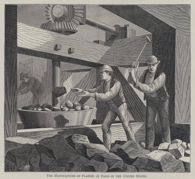 La fabricación de yeso de París en los Estados Unidos de English School
