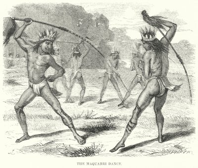 La danza Maquarri (grabado) de English School