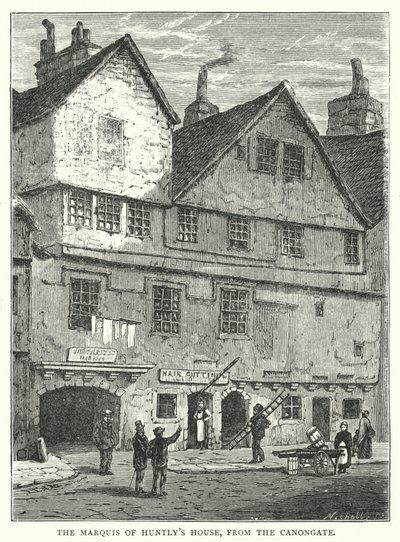 Casa del Marqués de Huntly, desde el Canongate de English School