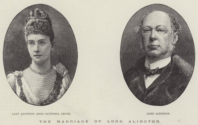 El Matrimonio de Lord Alington (grabado) de English School