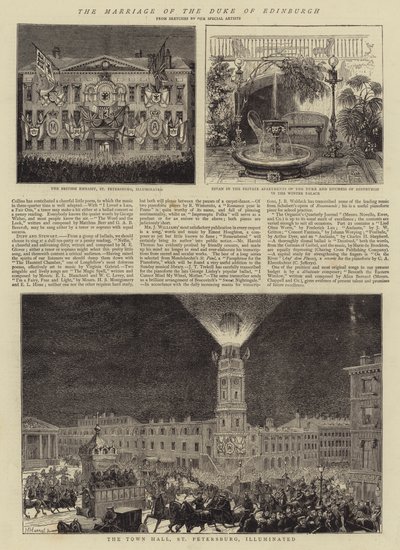 El Matrimonio del Duque de Edimburgo (grabado) de English School