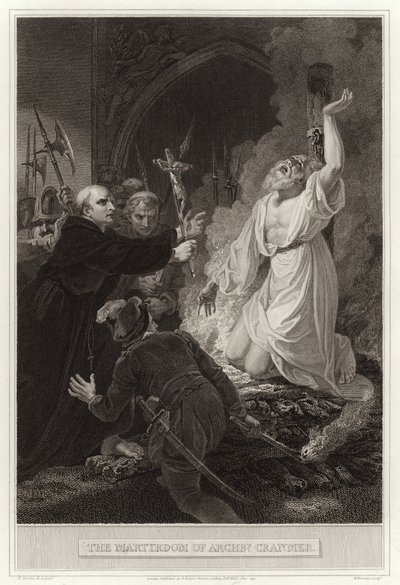 El martirio del arzobispo Cranmer de English School